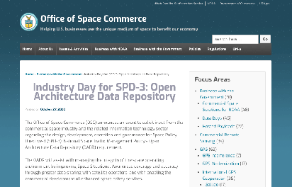 Industry Day for SPD3: Open Architecture Data Repository