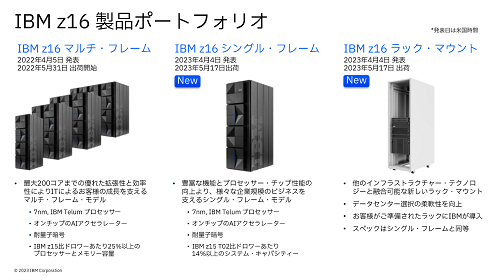 IBM z16 ݡȥեꥪ / IBM