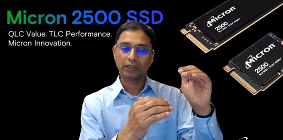 Micron 2500 SSD / QLC Value,TLC Performance. MIcron Innovation