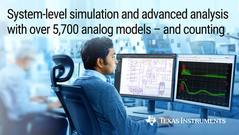 System-level simulation and advanced analysis with over 5,700 analog models - and counting