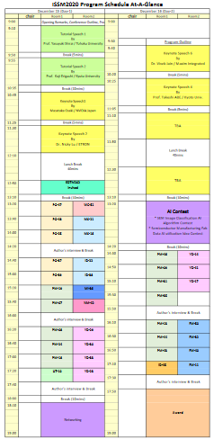 ISSM2020 Program-At-A-Glance